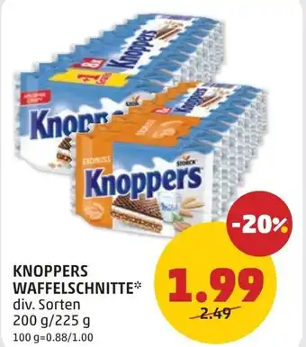 PENNY Knoppers waffelschnitte Angebot