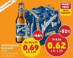 PENNY Wieselburger bier gold Angebot