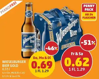 PENNY Wieselburger bier gold Angebot