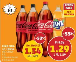 PENNY Coca cola od. fanta Angebot