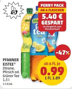 PENNY Pfanner eistee Angebot