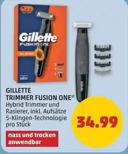 PENNY Gillette trimmer fusion one Angebot