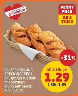 PENNY Bäckerkrönung speckweckerl Angebot