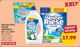 PENNY Weisser riese pulver universal gel od. caps Angebot