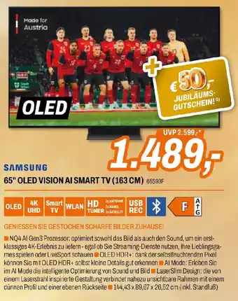 Samsung 65S93F Ultra HD Quantum HDR OLED-TV 65