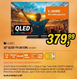 Expert Nabo 32LQ6000 Full HD HDR 1000 CMP QLED-TV 32" (80 cm) Angebot
