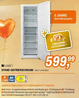 Expert Nabo GN2275 NoFrost Stand-Gefrierschrank Angebot