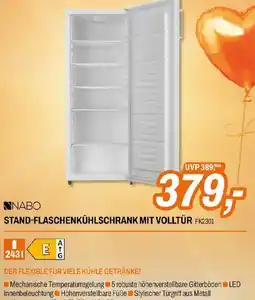 Expert Nabo FK2301 Stand-Getränkekühlschrank mit Volltür Angebot