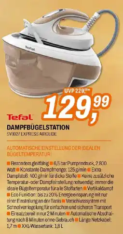 Expert Tefal SV8027 Express Airglide Dampfbügelstation Angebot