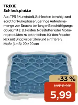ZOO & Co Trixie schleckplatte Angebot