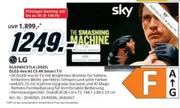 Media Markt LG OLED65C57LA (2025) OLED evo AI C5 4K Smart TV Angebot