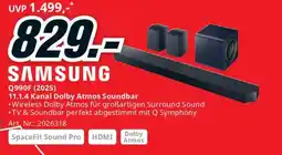 Media Markt SAMSUNG Q99OF (2025) 11.1.4 Kanal Dolby Atmos Soundbar Angebot