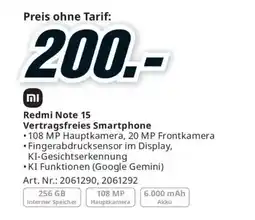 Media Markt Redmi Note 15 Vertragsfreies Smartphone Angebot