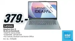 Media Markt Lenovo ideapad slim 3i 35,56 cm notebook Angebot