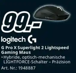 Media Markt Logitech g pro x superlight 2 lightspeed gaming maus Angebot