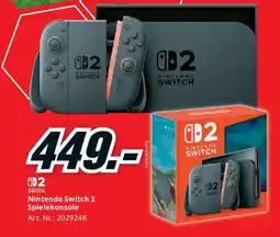Media Markt Nintendo Switch 2 Spielekonsole Angebot
