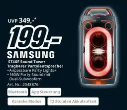 Media Markt Samsung st40f sound tower tragbarer partylautsprecher Angebot
