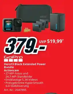 Media Markt GoPro Hero13 Black Extended Power Bundle Actioncam Angebot