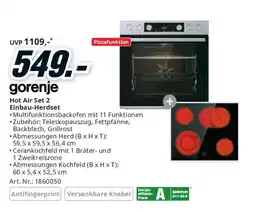 Media Markt Gorenje hot air set 2 einbau-herdset Angebot