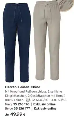 Tchibo Eduscho Herren-Leinen-Chino Angebot