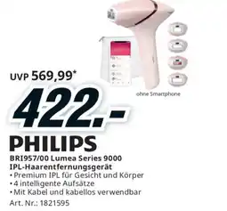 Media Markt PHILIPS BRI957/00 Lumea Series 9000 IPL-Haarentfernungsgerät Angebot
