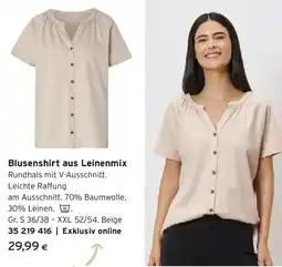 Tchibo Eduscho Blusenshirt aus Leinenmix Angebot