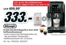 Media Markt DeLonghi ECAM 220.60.B Magnifica Start Milk Kaffeevollautomat Angebot