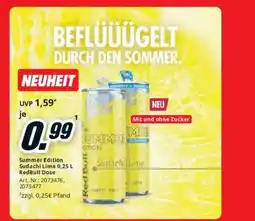 Media Markt Summer Edition Sudachi Lime RedBull Dose Angebot