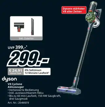 Media Markt Dyson v8 cyclone akkusauger Angebot