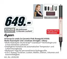 Media Markt dyson Airwrap Co-anda 2x Ceramic Pink Rosegold (HS09) Multi-Haarstyler und -trockner Straight + Wavy Angebot