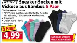 Norma Toptex sneaker-socken mit viskose aus bambus Angebot