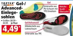 Norma Toptex gel-/ advanced- einlege- sohlen Angebot