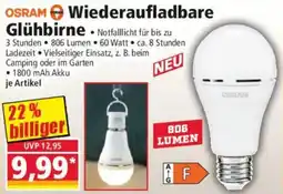 Norma Osram wiederaufladbare glühbirne Angebot
