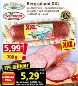 Norma Bergsalami xxl Angebot