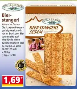 Norma Bier- stangerl Käse oder Sesam Angebot