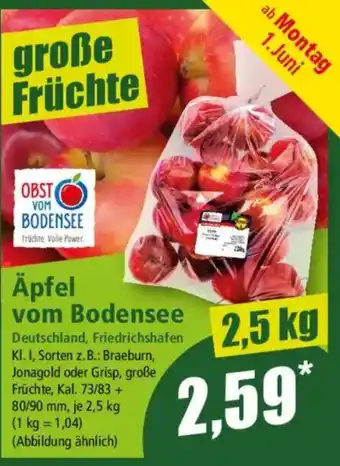 Norma Äpfel vom Bodensee Angebot