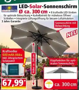 Norma Led-solar-sonnenschirm Angebot