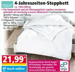Norma 4-Jahreszeiten-Steppbett Angebot