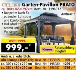 Norma Chillroi garten-pavillon prato Angebot