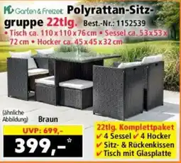 Norma Garten & Freizet Polyrattan-Sitz- gruppe Angebot