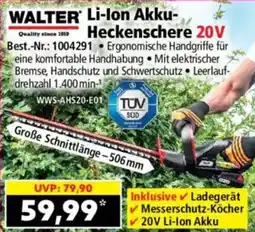 Norma WALTER Li-Ion Akku- Heckenschere Angebot