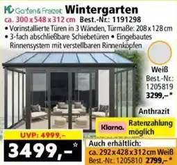 Norma Garten & Freizeit Wintergarten Angebot