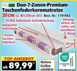 Norma Duo-7-zonen-premium- taschenfederkernmatratze Angebot