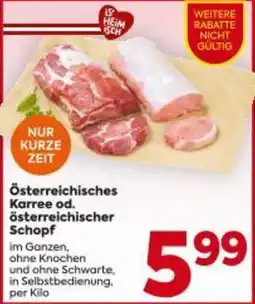 Billa Österreichisches karree od. österreichischer schopf Angebot