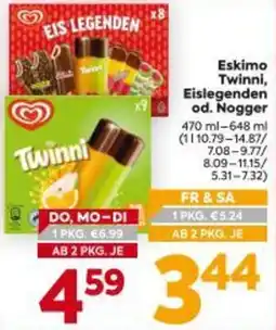 Billa Eskimo Twinni, Eislegenden od. Nogger Angebot
