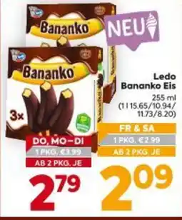 Billa Ledo Bananko Eis Angebot