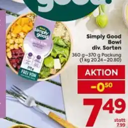 Billa Simply Good Bowl Angebot