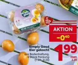Billa Simply Good Eier gekocht Angebot