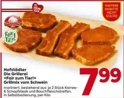 Billa Hofstädter Die Grillerei Fair zum Tier! Grillmix vom Schwein Angebot