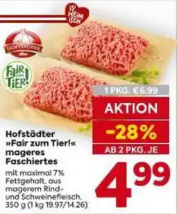 Billa Hofstädter Fair zum Tier! mageres Faschiertes Angebot